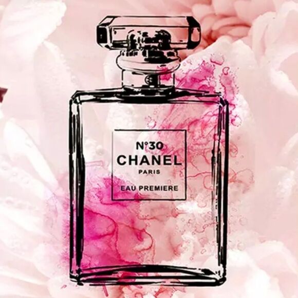 luxury home decor~ Coco Chanel # 5 perfume stilettos lipstick Wall Art CHOOSE 3 - Picture 11 of 13